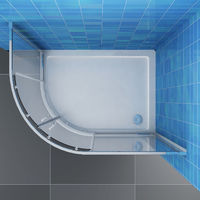 ELEGANT 1000 x 1000 mm Quadrant Shower Cubicle Enclosure Sliding Door 6mm Easy Clean Glass