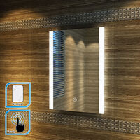 ELEGANT 700 x 500mm Vertical Illuminated LED Bathroom Mirror Light Touch Sensor