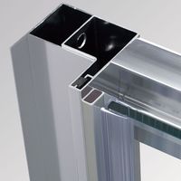 ELEGANT 1700 x 700 mm Sliding Shower Enclosure 6mm Glass Reversible Cubicle Door Screen Panel + Side Panel