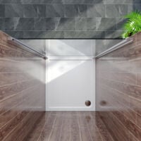 ELEGANT 900mm Frameless Pivot Shower Door Glass Screen Reversible Shower Enclosure