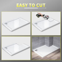 800 X 800mm Square Stone Shower Tray 30mm Thick - View #4