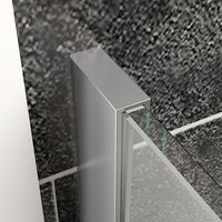ELEGANT 1200mm Walk in Wetroom Shower Enclosure 8mm Easy Clean Glass Screen Panel with 300mm Return Panel