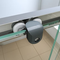 ELEGANT 1200 x 800 mm Sliding Shower Enclosures Bathroom Rectangular Cubicle Reversible 6mm Screen Door + Side Panel + Shower Tray with Waste