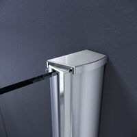 ELEGANT 900mm Folding Shower Screen Enclosure 6mm Tempered Glass Bi Fold Wetroom Shower Cabin