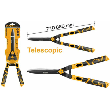Forbici Tagliasiepi E Tosaprato 2 In 1 A Batteria 7,2V, Con Barra Telescopica Regolabile 60-90 Cm