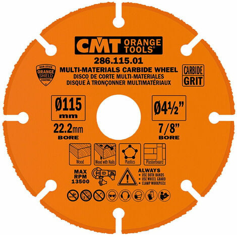 Disco Lama X Legno Chiodi Plastica Cartongesso Per Smerigliatrice Ø 115 