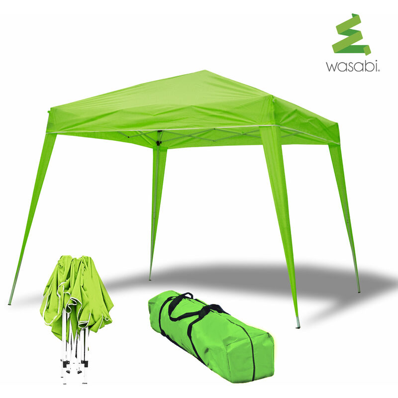 Toboli Carpa plegable gris 3x3 cenador impermeable gazebo tipo Pop Up  protección UV bolsa incluida