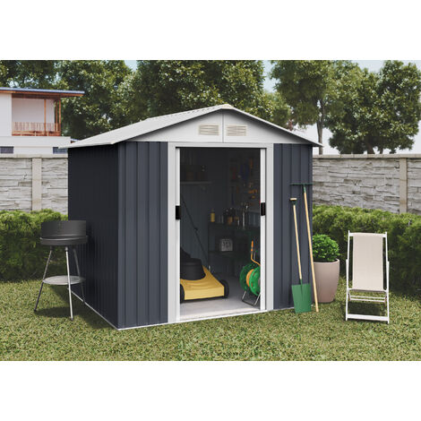 Caseta metálica de jardín Advanced Second 4,1 m2 - 215x190x195cm cobertizo para almacenamiento