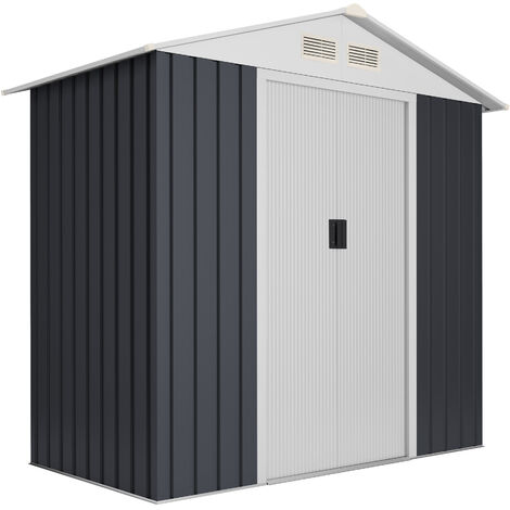 Caseta metálica de jardín Advanced Second 2,1 m2 - 194x188x110cm cobertizo para almacenamiento (1/4)