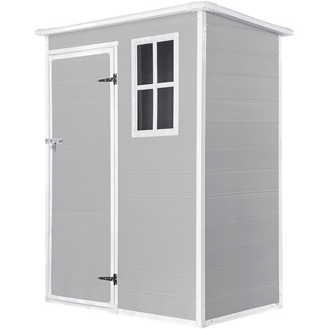 Caseta de Resina Jardín Wasabi Unit 1.4 – Espesor 12mm Robusto - Suelo incluido - Ventana - 152x91x194cm 1,37m2 (1/3)