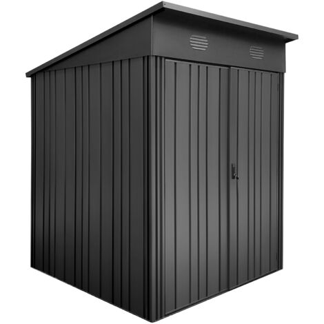 Hoggar – Caseta de Jardín Metálica 2,82m2 Pioneer Y30 – Columnas en V – Estructura Autoportante – Puertas Reforzadas – Cobertizo Exterior 162x174x207cm