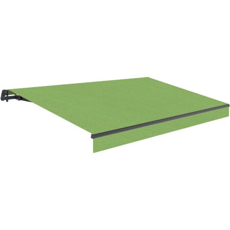 Wasabi - Toldo Exterior Enrollable 3x2,5 Green – Lona Acrílica Protección Solar UV - Estructura de Aluminio