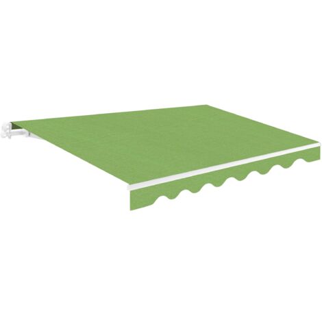 Wasabi - Toldo Exterior Enrollable 3x2,5 Green Poliéster – Estructura Essential de Aluminio – Lona Protección Solar UV