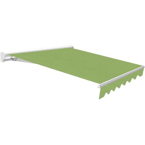 Wasabi - Toldo Exterior Enrollable 3x2,5 Green – Estructura Semicofre de Aluminio - Lona Acrílica Protección Solar UV
