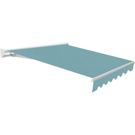 Wasabi - Toldo Exterior Enrollable 4x2,5 Aqua – Estructura Semicofre de Aluminio - Lona Acrílica Protección Solar UV