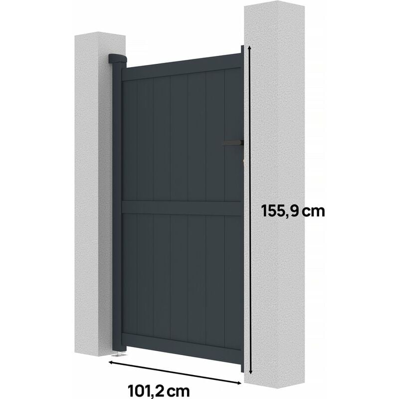 ANCESA - Puerta de aluminio para la entrada del jardín