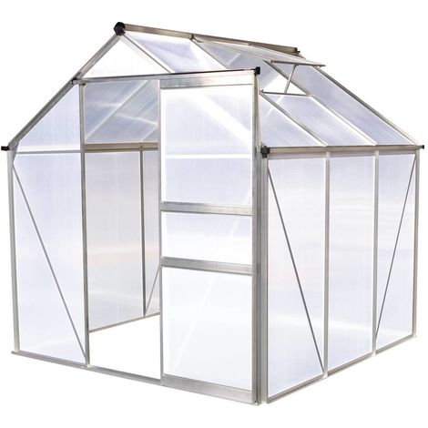Invernadero en policarbonato Hortensia 3,65m² transparente