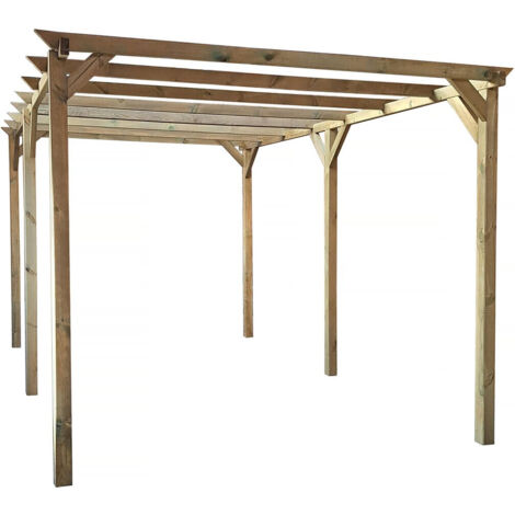 Carport de madera "Solar II" 3 x 5 x 2,4 (1/4)