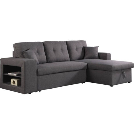 Sofá esquinero convertible/reversible  "Axel" - Gris