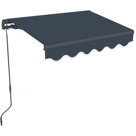 Toldo de aluminio <> - 160 x 120 cm - Gris (1/4)