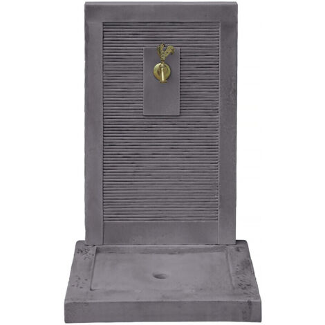 Fuente "ETNA" - piedra - 57 x 42 x 87 cm - Gris