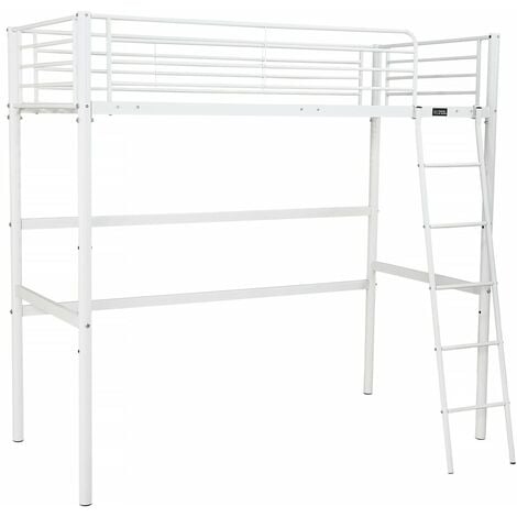 Cama mezzanine "Alora" - 90 x 190 cm - Blanco