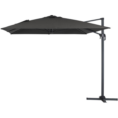 Parasol Lateral de jardín en aluminio - Sun 4- Rectangular- 3 x 4 m - Negro
