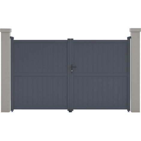 Porton jardin "Maurice" - 299.5 x 180.9 cm - Gris