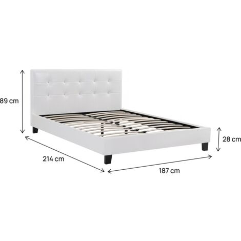 Cama "Julia" - 180 x 200 - Blanco