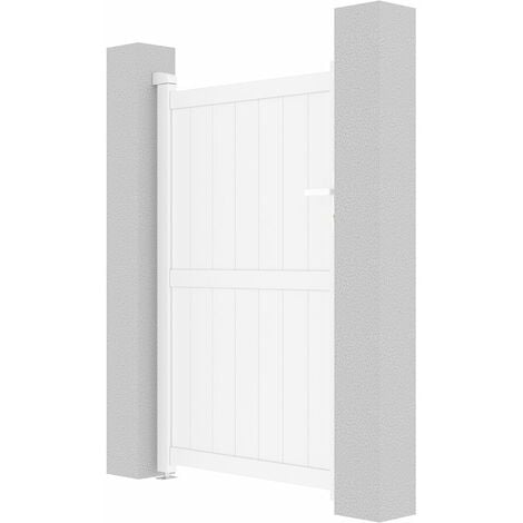 Puerta jardin aluminio  "Lola" -  101.2 x 155.9 cm - Blanco