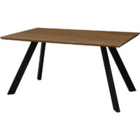 Mesa de Comedor "Manhattan" Roble / Negro - 160 x 90 x 75,5 cm