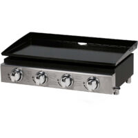 Plancha "Presto 4" - 4 quemadores - 9.7kW - Gris