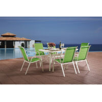 Comedor de jardín en textileno Cordoba - Phoenix - Verde