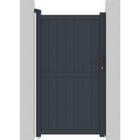 Puerta jardin "Maurice" - 101.2 x 180.9 cm - Gris