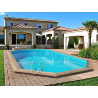 Piscina de madera "Palma" - 7.57 x 4.07 x 1.31 m