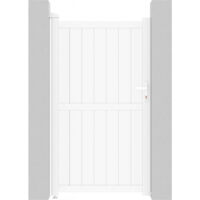 Puerta jardin aluminio "Lola" - 101.2 x 180.9 cm - Blanco
