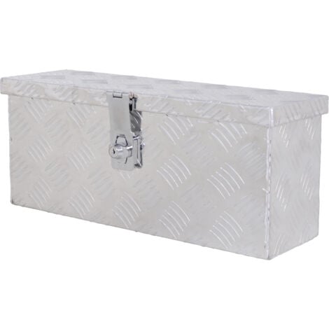 [JAMAIS UTILISÉ] HOMCOM Boite de rangement - boîte à outils en aluminium - caisse à outil alu. verrouillage clé dim. 50L x 15,5l x 20,5H cm