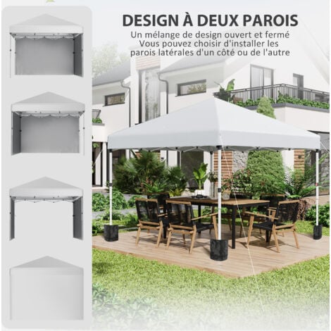 Tonnelle barnum pop-up UV 30+ lestage sac transport inclus gris