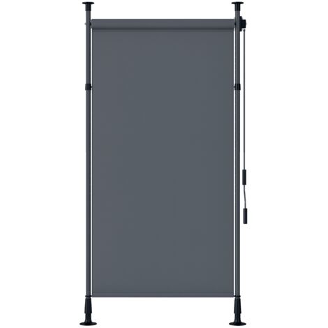 Store Banne Manuel Rétractable Polyester Aluminium Gris Outsunny