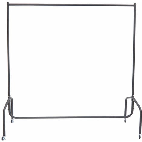 Portant tringle à vêtements acier charge max. 140 Kg dim. 180L x 60l x 170H cm noir