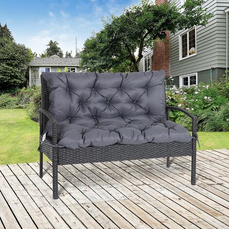 Coussin matelas assise dossier pour banc de jardin balancelle canapé grand  confort 100 x 98 x