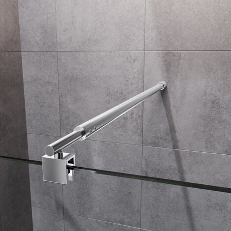 Mur de douche verre stabilisateur douche stabilité considère tige en acier inoxydable polie Etat surface. 
