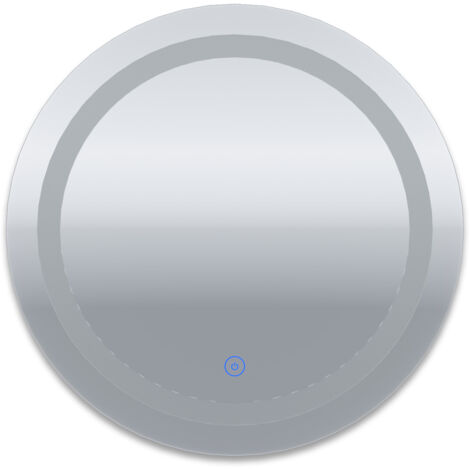 Miroir rond led Lumineuse LED Miroir de maquillage modèle classique miroir anti-buée avec interrupteur tactile,lumière blanche,SIRHONA - 80x80cm