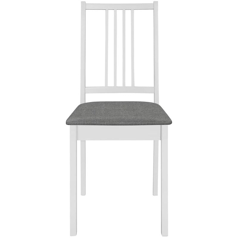 Set da 2 sedie da pranzo robuste ed eleganti con schienale alto vari colori  colore : Bianco-Grigio
