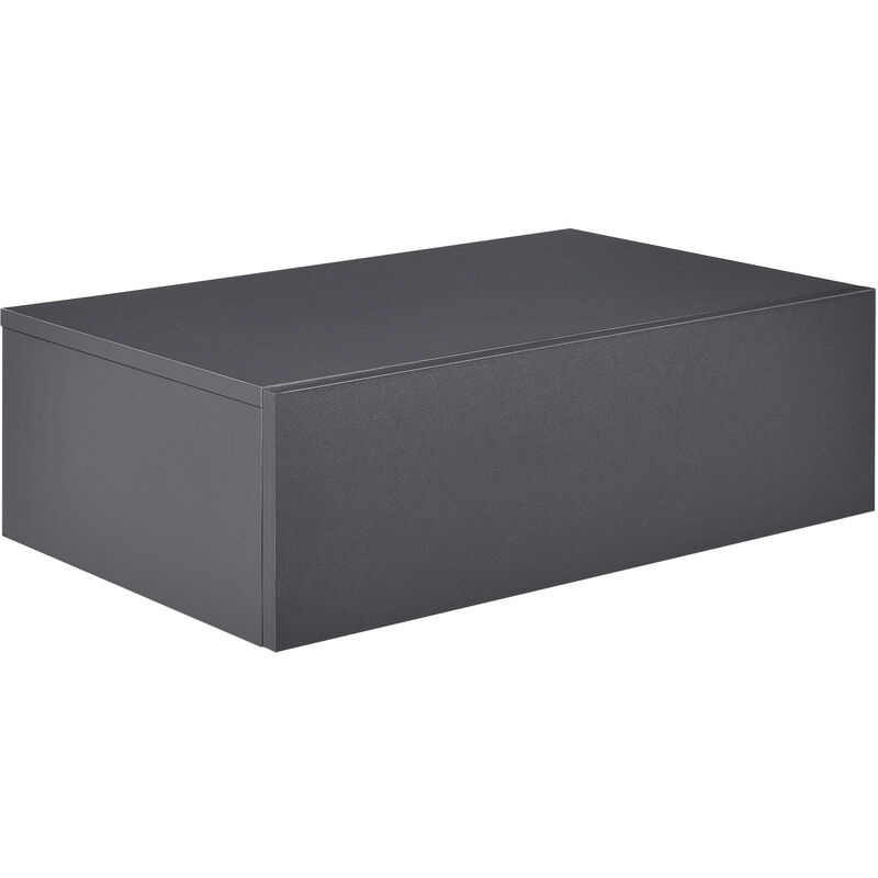 Mensola da parete con cassetto - Effetto legno - 46x30x15cm – Vicco