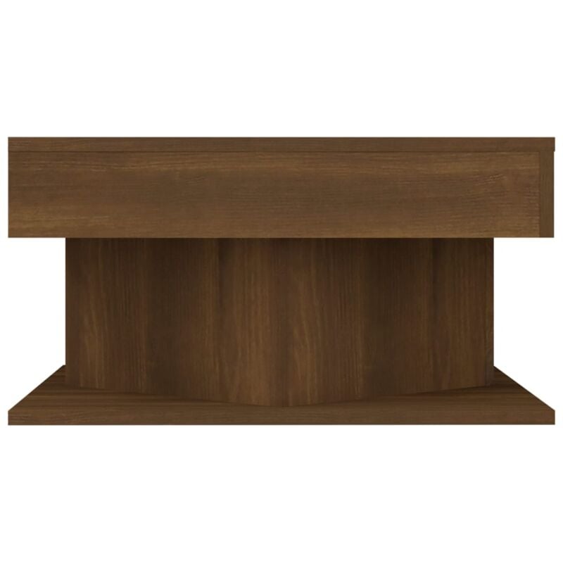 Tavolino da Salotto Rovere Marrone 57x57x30cm Legno Multistrato