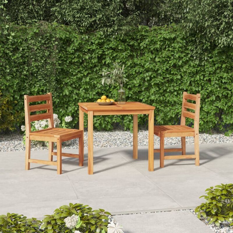 EASYCOMFORT Set Tavolo Moderno con 2 Sedie per Sala da Pranzo, Set 3 Pezzi  Mobili Salvaspazio da Cucina, Balcone, Ristorante o Bar, Marrone e Nero