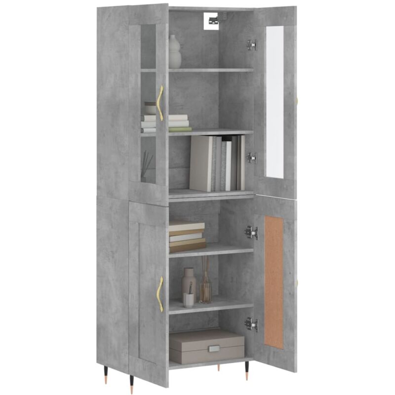 MOBILI 2G - LIBRERIA INDUSTRIAL LEGNO/ACCIAIO L.60 P.26 H.158