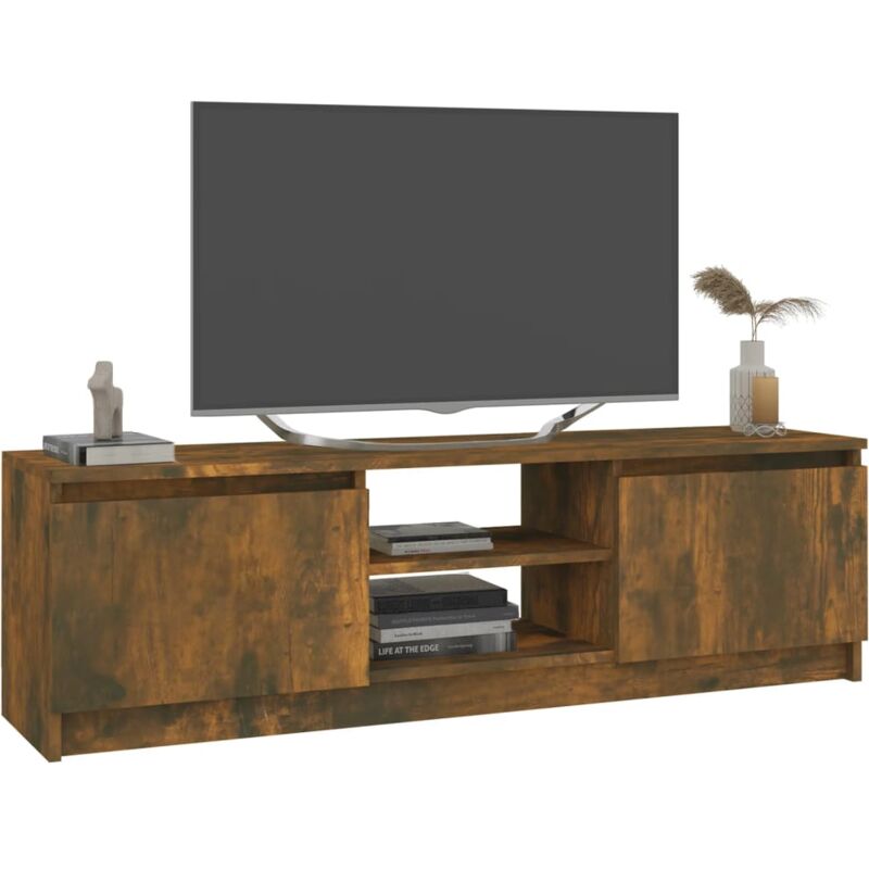 ZQQLVOO Mobile Porta TV Rovere Fumo,Mobiletti per soggiorno Mobiletto  Multiuso Credenza Multimediale,per Soggiorno Camera da Letto 130x35x50 cm  in Truciolato : .it: Casa e cucina