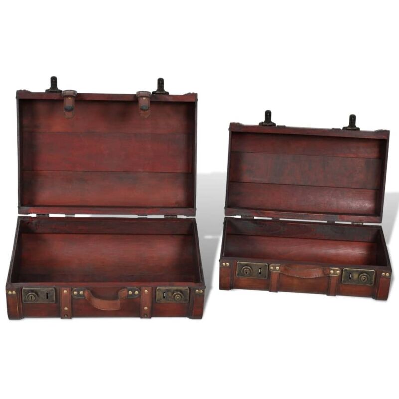 2 PCS BAULE Del Tesoro Scatola Di Legno Forziere Pirati Home Decor Souvenir  EUR 11,40 - PicClick IT